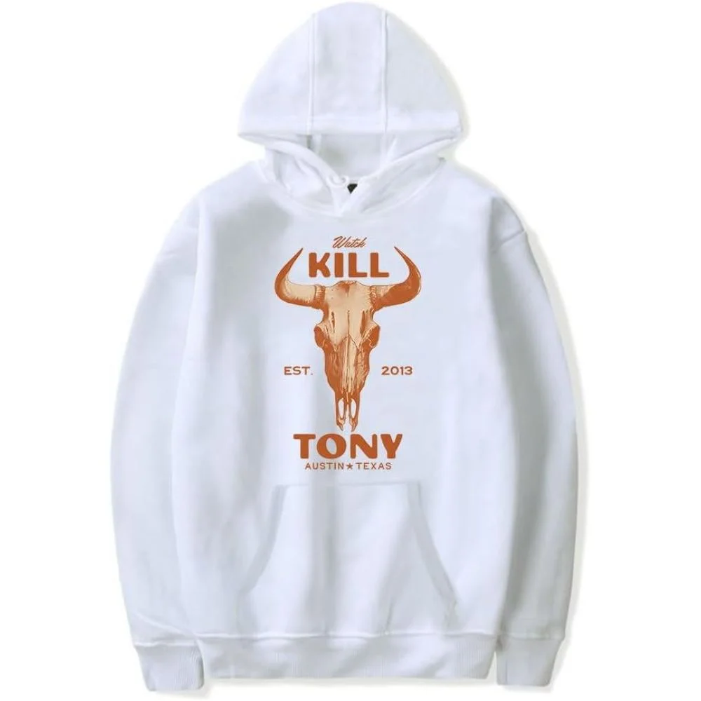 Watch Kill Tony Merch Hoodie Pockets Drawstring Unisex Hooded Sweatshirt Fashion Clothi - Kill Tony Shop